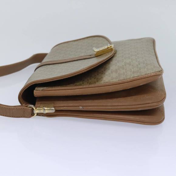 CELINE Macadam Canvas Shoulder Bag Beige Auth 82011 - Picture 3 of 16